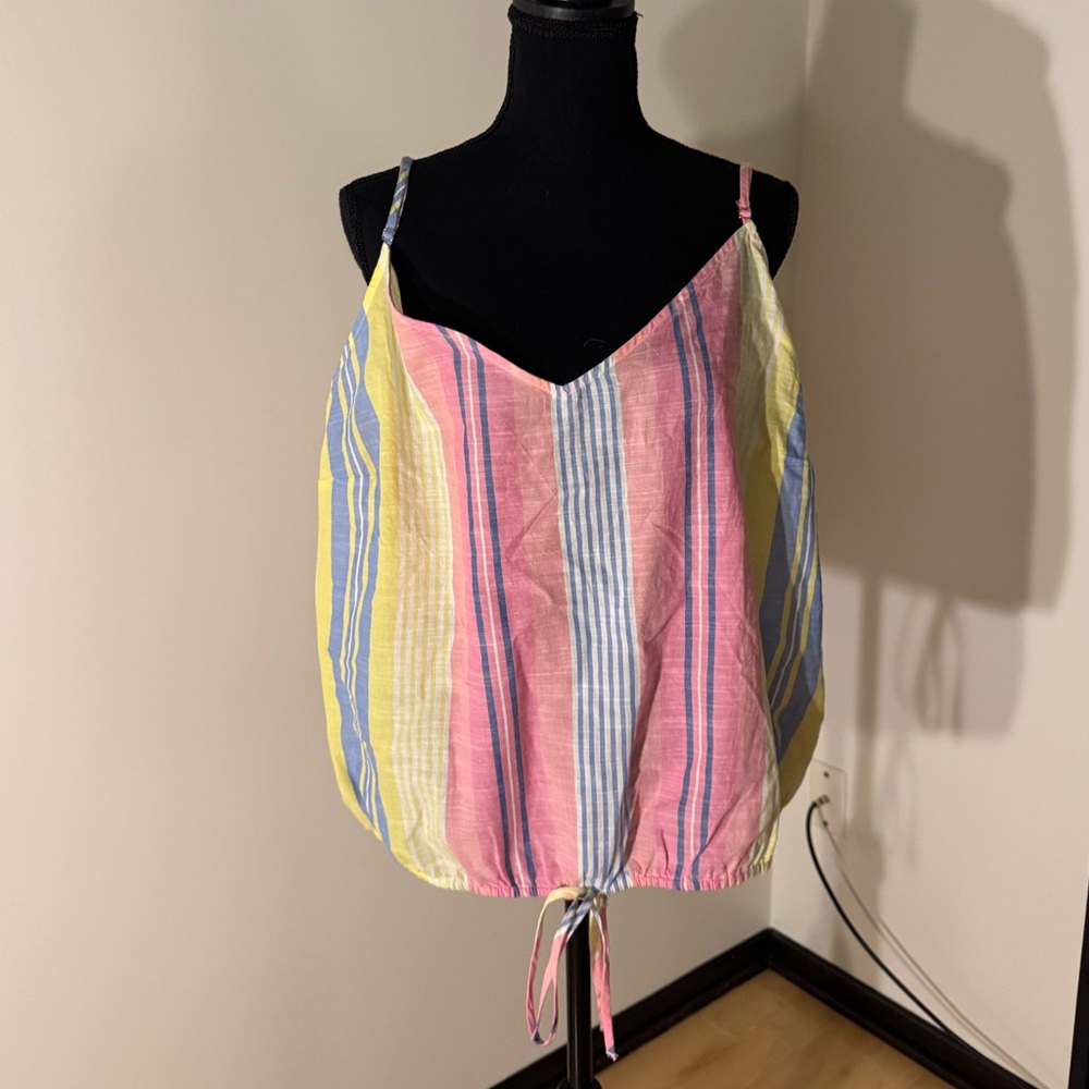 Lane Bryant Pastel Plaid Top